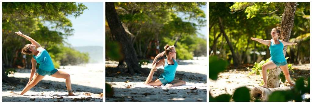 Beach Yoga Blue Surf