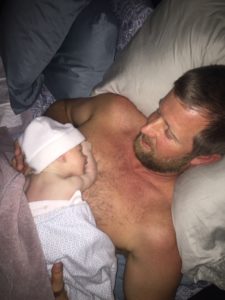 father and son newborn