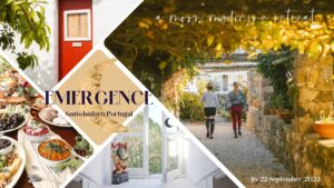 Collage of images for Emergence Retreat in Portugal.