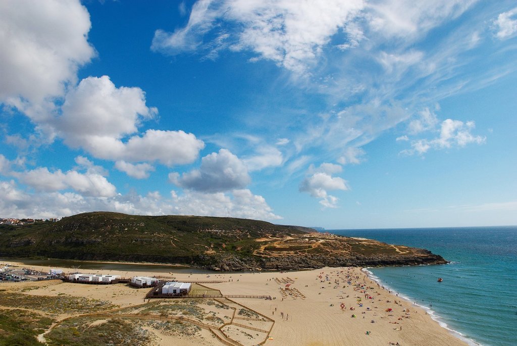 Beach of Foz do Lizandro in Portugal
